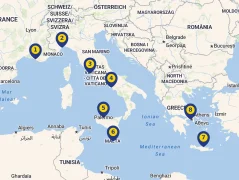 Mapa plavby