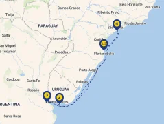 Mapa plavby