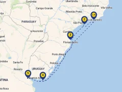 Mapa plavby