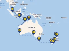 Mapa plavby
