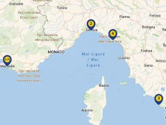 Mapa plavby