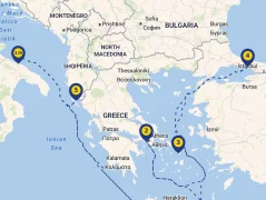 Mapa plavby