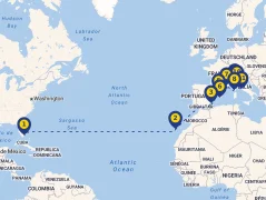 Mapa plavby