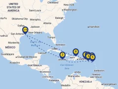 Mapa plavby