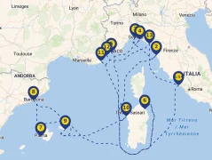 Mapa plavby
