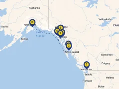 Mapa plavby
