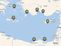 Mapa plavby