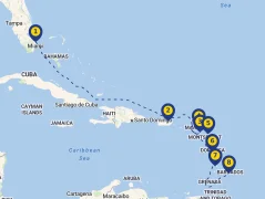 Mapa plavby