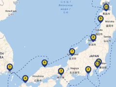 Mapa plavby
