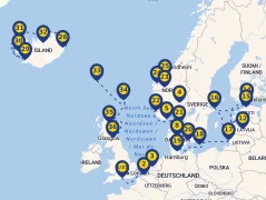 Mapa plavby