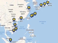Mapa plavby